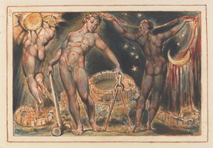 Jeruzalem, slotbeeld (plaat 100) door William Blake