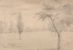 Landschap met Torenspits door William Blake