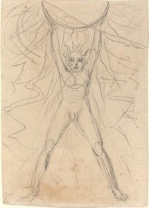 Los ondersteunt de zon [recto] door William Blake