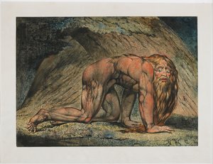 Nebukadnezar door William Blake