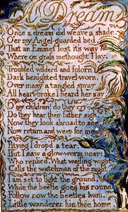 Een droom: plaat 26 uit Songs of Innocence and of Experience (kopie AA) c.1815-26 door William Blake