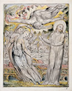 Christus weigert het banket aangeboden door Satan, uit 