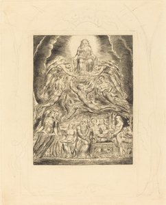 Satan voor de troon van God