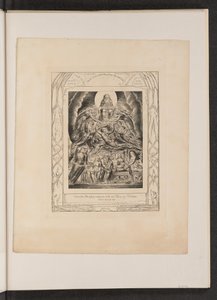 Satan voor de troon van God door William Blake