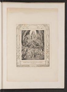 Satan voor de troon van God door William Blake