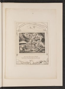 Satan slaat Job met zweren door William Blake