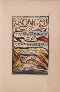 Liederen van Onschuld en Ervaring, Plaat 2, Gecombineerde Titelpagina (Bentley 1)