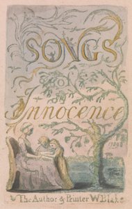 Songs of Innocence and of Experience, Plaat 2, Innocence Titelpagina (Bentley 3) door William Blake