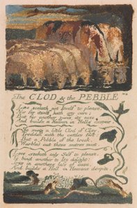 Songs of Innocence and of Experience, Plaat 36, "The Clod & the Pebble" (Bentley 32) door William Blake