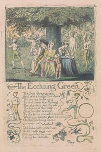Songs of Innocence and of Experience, Plaat 8, Het Weerkaatsende Groen (Bentley 6) door William Blake