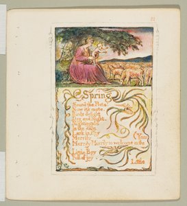 Songs of Innocence and of Experience: Spring, ca. 1825 door William Blake