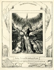 Het Boek Job 42:8 (illustratie door William Blake) door William Blake