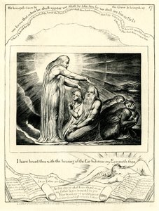 Het Boek Job 42:5 door William Blake
