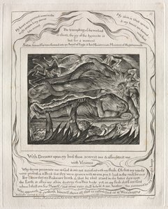 Het Boek Job: Pl. 11, Met Dromen op mijn bed verschrik je me en beangstig je me / met Visioenen