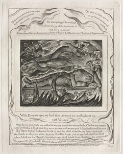 Het boek Job: Pl. 11, Met dromen op mijn bed schrik je me en maak je me bang...