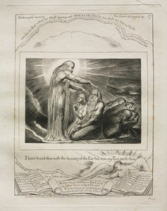 Het Boek van Job: Pl. 17, Ik heb u gehoord met het gehoor van het oor maar nu mijn oog..., 1825