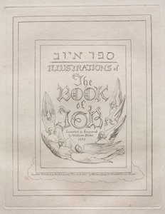 Het Boek Job: Titelpagina door William Blake