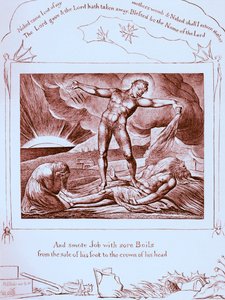 Het boek Job illustraties door William Blake door William Blake
