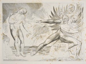 De Cirkel van de Corrupte Ambtenaren: De Duivels martelen Ciampolo, Inferno, Canto XXII, illustratie bij de 