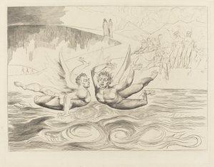De Cirkel van de Corrupte Ambtenaren; de Duivels die Elkaar Aanvallen door William Blake