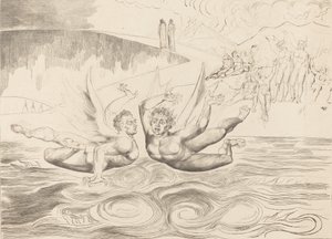 De Cirkel van de Corrupte Ambtenaren, de Duivels die Elkaar Aanvallen door William Blake