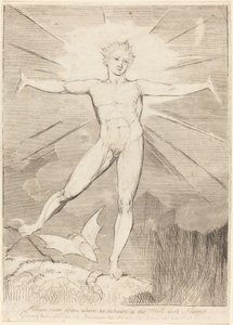 De Dans van Albion Gelukkige Dag door William Blake