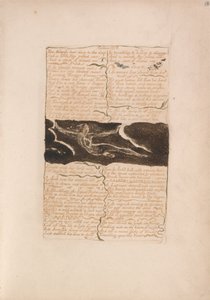 Het eerste boek van Urizen, Plaat 16, Twee neusgaten gebogen naar de diepte.... (Bentley 13)