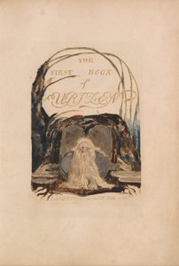 Het eerste boek van Urizen, Plaat 1 door William Blake