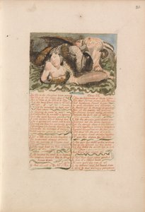 Het Eerste Boek van Urizen, Plaat 26, De Os in het Slachthuis Kreunt.... (Bentley 25)
