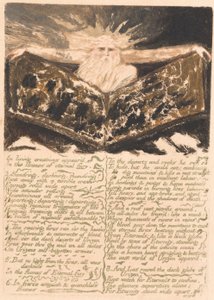 Het Eerste Boek van Urizen, Plaat 6, In Levendige Creaties Verschijnen... (Bentley 5) door William Blake