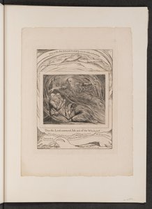 De Heer antwoordt Job uit de wervelwind door William Blake