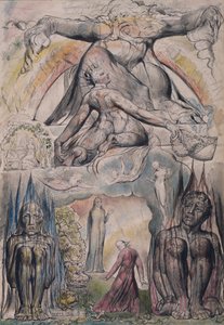 De missie van Virgil, illustratie uit Canto 2 van "Inferno" van de "Goddelijke Komedie" door Dante Alighieri