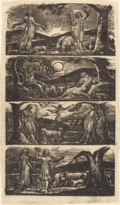 De pastoralen van Vergilius, 1821 door William Blake