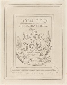 Titelpagina van de Gegraveerde Illustraties bij het Boek Job door William Blake