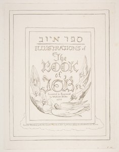Titelpagina, uit Illustraties van het Boek Job, 1825-26 door William Blake