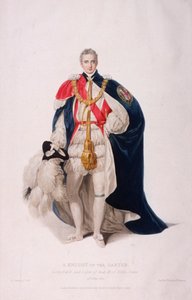 Ridder van de Kousenband in Ceremonieel Kostuum door William Bond