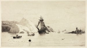 Arctisch zeegezicht door William Bradford