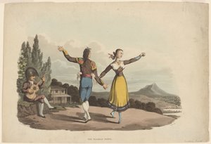 De Boleras Dans, gegraveerd door John Heaviside Clark, ca. 1810-19