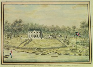 Gouverneurshuis in Sydney, Port Jackson, 1791 door William Bradley