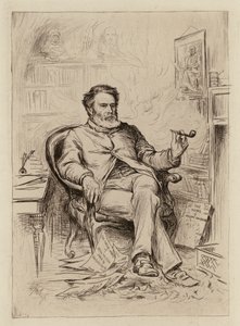 David Masson, Professor Retorica en Engelse Literatuur door William Brassey (after) Hole