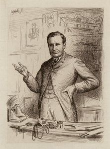 John Chiene, Professor van Chirurgie (gravure) door William Brassey (after) Hole