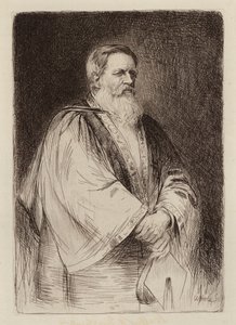 Sir Stafford Henry Northcote, Lord Rector door William Brassey (after) Hole