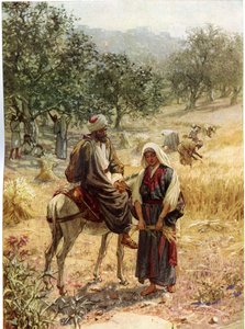 Boaz en Ruth door William Brassey Hole