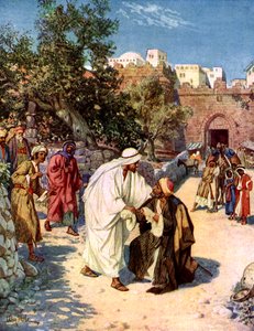 Jezus reinigt een melaatse door William Brassey Hole