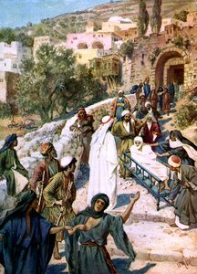 Jezus wekt de zoon van de weduwe van Naïn op