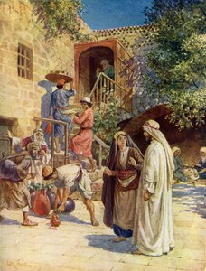 Jezus verandert water in wijn - Bijbel door William Brassey Hole