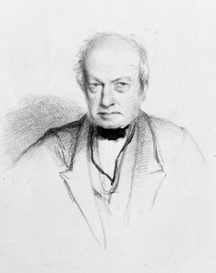 Portret van de Schotse botanicus Robert Brown (1773-1858), c.1849 (tekening) door William Brockedon
