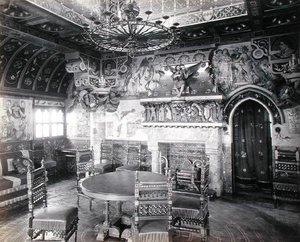 Eetkamer in het huis van William Burges door William Burges