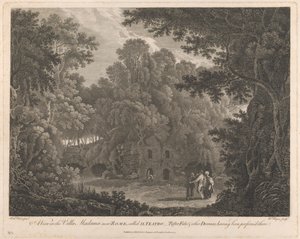 Een Uitzicht in de Villa Madama, nabij Rome, genaamd II Teatro