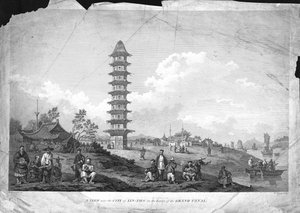 Een Uitzicht nabij de Stad Lin-Tsin aan de Oevers van het Grote Kanaal, 1796